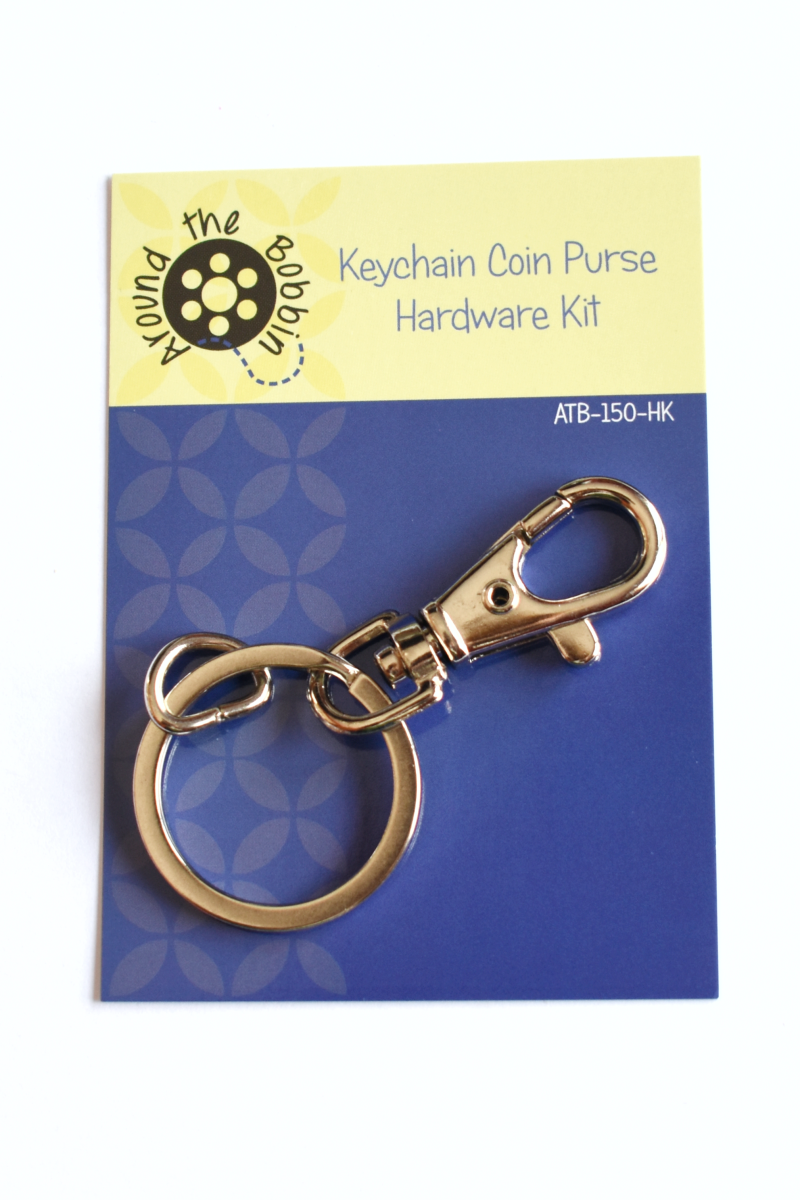 Key Chain Coin Purse Kit – Around the Bobbin